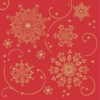 Kép 1/2 - Karácsonyi textilhatású szalvéta 40x40 Cristal - piros