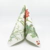 Kép 1/6 - Karácsonyi textilhatású szalvéta 40x40 cm Amaryllis -zöld - 94747