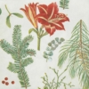 Kép 5/6 - Karácsonyi textilhatású szalvéta 40x40 cm Amaryllis -zöld - 94747