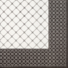 Kép 5/5 - Textilhatású szalvéta 40x40 cm Grid - fekete - AAN004200