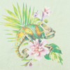 Kép 6/6 - Exotic Chameleon papírszalvéta 33x33 cm 3 rétegű mintás zöld - SDL123200