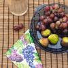 Kép 5/6 - NATURAL GRAPES papírszalvéta 33x33 cm 3 rétegű szőlő mintás zöld - SDL125000