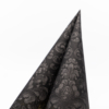 Kép 4/6 - Textilhatású szalvéta 40x40 cm Rococo - fekete-AAN005918
