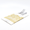 Kép 1/4 - Textilhatású 1/8 hajtású evőeszköztartós szalvéta Royal Lace-arany-ADP000200