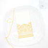 Kép 4/4 - Textilhatású 1/8 hajtású evőeszköztartós szalvéta Royal Lace-arany-ADP000200