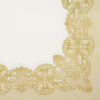 Kép 5/6 - Textilhatású szalvéta 40x40 cm Royal Lace-arany-AAN002200