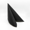Kép 1/5 - Stílusos fekete színű Punta Punta szalvéta. Prémium minőségű, 38x38 cm-es méretben.