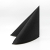 Kép 2/5 - Kifinomult fekete szalvéta, mely eleganciát visz az asztali dekorációba 38x38 cm-es méretben elérhető.