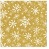 Kép 1/2 - Karácsonyi papírszalvéta 33x33 cm hópelyhek arany