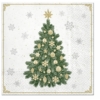 Kép 1/2 - Karácsonyi papírszalvéta 33x33 cm Frosty Tree