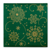 Kép 1/3 - Karácsonyi textilhatású szalvéta 40x40 Cristal zöld-arany