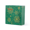 Kép 2/3 - Karácsonyi textilhatású szalvéta 40x40 Cristal zöld-arany