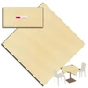 Kép 1/2 - Asztalterítő 100 x 100 cm krém textilhatású krém