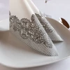 Kép 4/5 - Textilhatású szalvéta 40x40 cm Royal Lace fekete