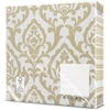 Kép 3/8 - Portuguese Tiles papírszalvéta 33x33 cm 3 rétegű arany-fehér