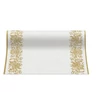 Kép 6/7 - Asztali futó 40 cm x 24 m textilhatású Golden Ornament fehér