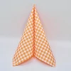 Kép 3/5 - Punta-Punta szalvéta 33x33 cm kockás narancs