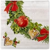 Kép 1/6 - Karácsonyi textilhatású szalvéta 40x40 cm Advent, 50 db/csomag