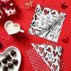 Kép 5/6 - PAW Kétoldali mintás papírszalvéta 33x33 cm 3 rétegű 20 db/csomag Szerelembe esni