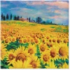 Kép 1/6 - papírszalvéta 33x33 cm 3 rétegű 20 lap/csomag Napraforgómező