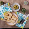 Kép 5/6 - Papírszalvéta Szicilíai virágkoszorú mediterrán érzés
