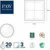 Kép 2/2 - PAW Karácsonyi papírszalvéta 33x33 cm 3 rétegű Hópelyhek arany 20 db/csomag