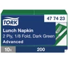 Kép 1/4 - Tork Lunch Napkin 2 rétegű, 1/8 hajtású sötétzöld szalvéta
