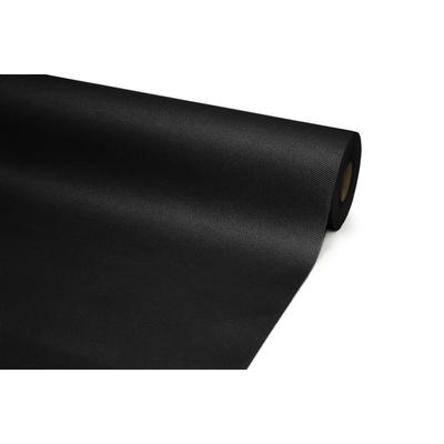 Futó 40 cm x 24 m textilhatású - fekete