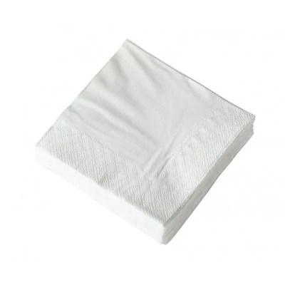 Koktélszalvéta 2 rétegű 20x20 cm papír - fehér