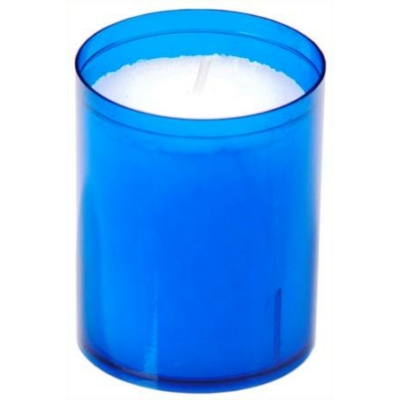 Utántöltő mécses Üveg gyertyatartóhoz - kék