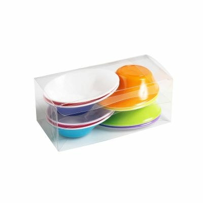 Műanyag színes kínáló (8 db)
