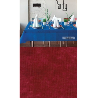Party asztalterítő 140 x 240 cm bordó
