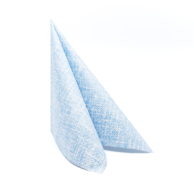 LINEN STRUCTURE papírszalvéta 33x33 cm 3 rétegű kék