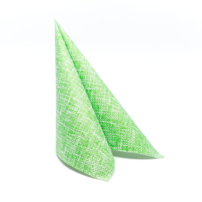 LINEN STRUCTURE papírszalvéta 33x33 cm 3 rétegű zöld