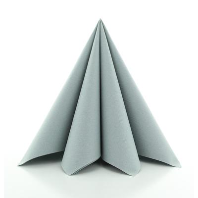 Textilhatású szalvéta 40x40 cm – szürke