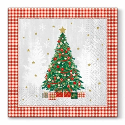 Karácsonyi papírszalvéta 33x33 cm Special Tree