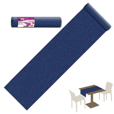 Futó 40 cm x 24 m textilhatású - sötétkék
