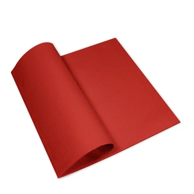 Pack Service Textilhatású szalvéta 40x40 cm piros 50 db/csomag