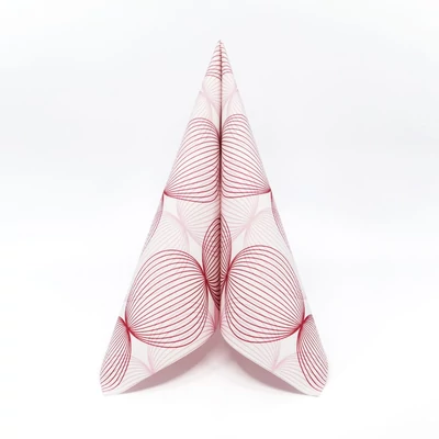 Ludo rózsa–bordó: finom geometria, nagy hatás a terítésben