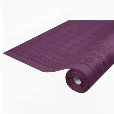 Bankett tekercs 120 cm x 25 m papír Damaszt szilvalila