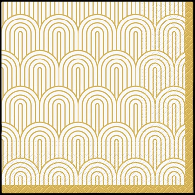 papírszalvéta 33x33 cm 3 rétegű 20 lap/csomag Arany ívek
