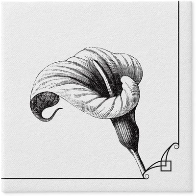 Textilhatású szalvéta 40x40 cm 50 lap/csomag Emlékezés virága