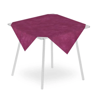 Airspun asztalterítő 100 cm x 100 cm - bordó