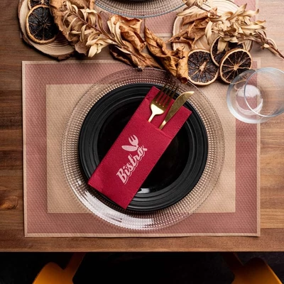 Mapelor tányéralátét 30x40 cm 1000 db Matíz bordó