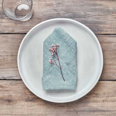 Sahara türkizkék textúrált szalvéta 40x40 cm