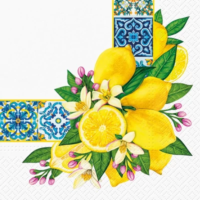 Papírszalvéta 33x33 cm 3 rétegű 20 lap/csomag - Mediterranean