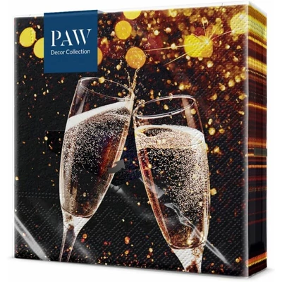 PAW papírszalvéta 33x33 cm 3 rétegű 20 db/csomag Az ünneplés szikrái