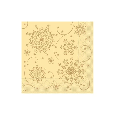 Mank asztali futó 40 cm x 24 m textilhatású Cristal - krém