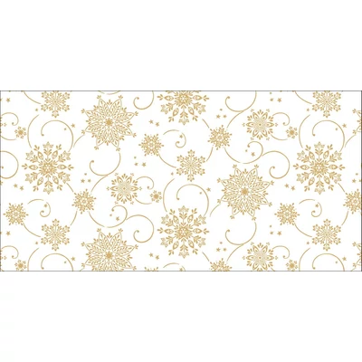 Mank asztali futó 40 cm x 24 m textilhatású Cristal - fehér
