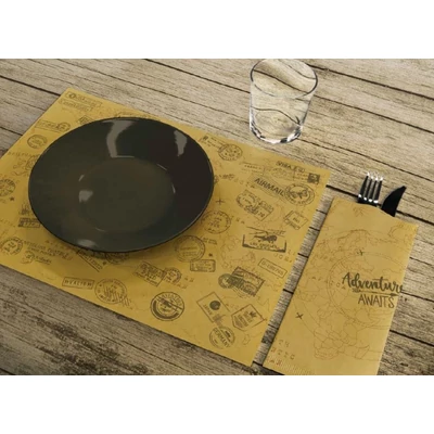 Újrahasznosított papír tányéralátét 